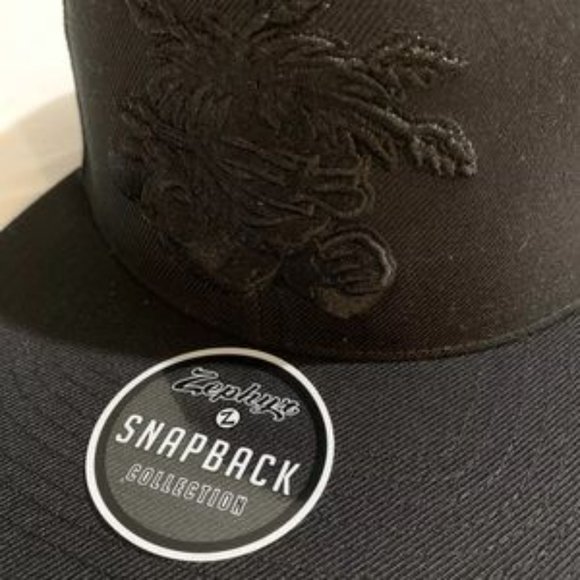 WSU State Shockers Blackout Snapback Hat Stitched Flat Brim New - Picture 7 of 9